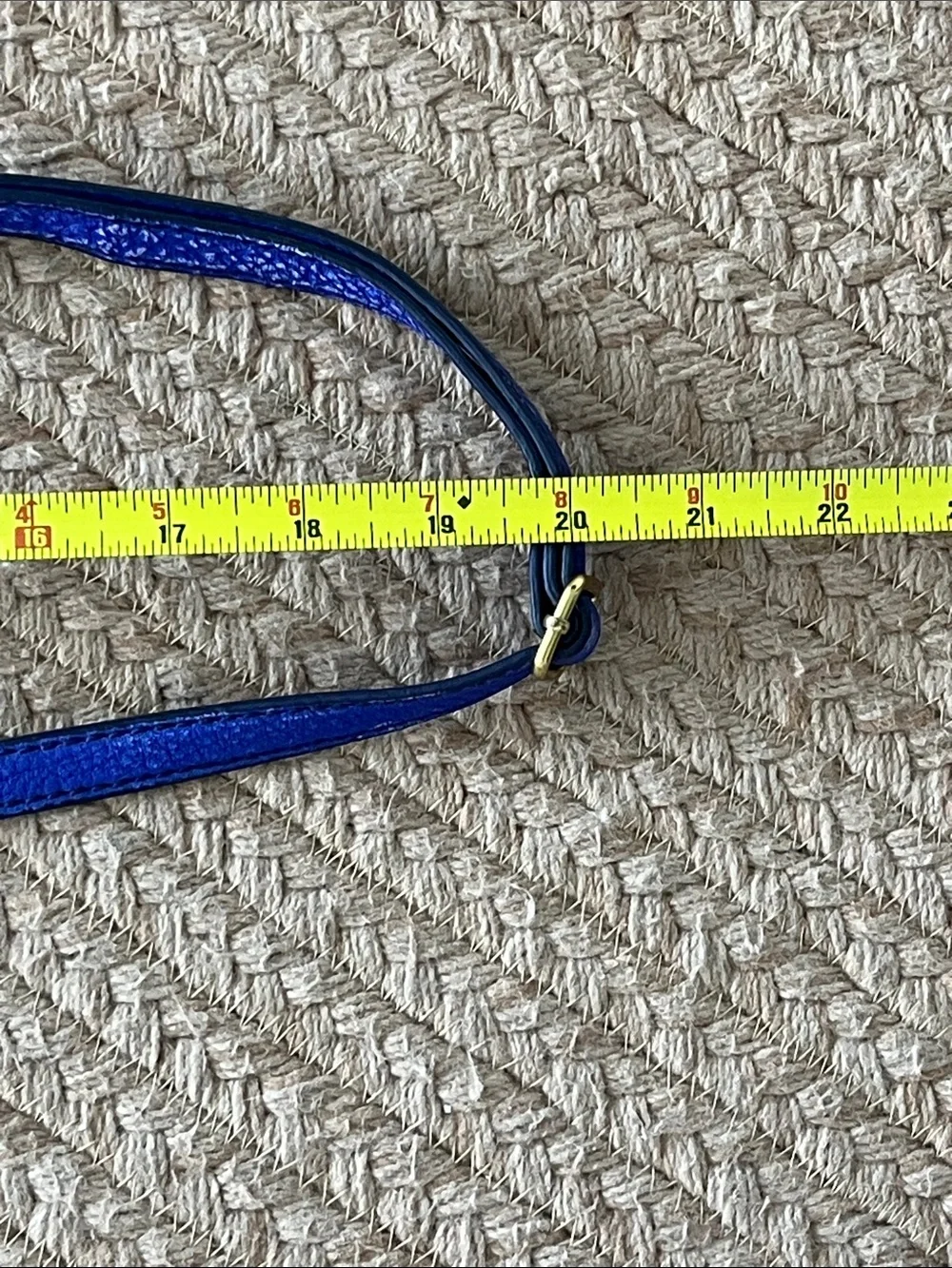 J. Crew Leather Tillary Crossbody in Cobalt Blue